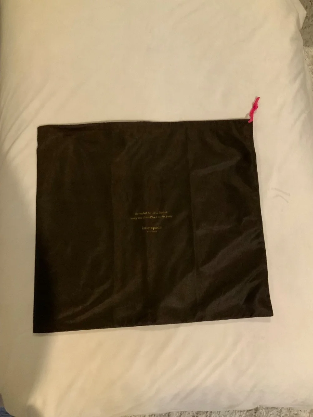 Kate Spade Black leather hobo purse Minimalist Monochrome Cottagecore Coastal